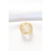 Erb Kalın Gold Renk Ayarlanabilir Yüzük