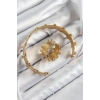 Erb Pirinç Topcuk Model Gold Renk Bileklik Yüzük Set