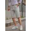 Erkek Beli Bağcıklı Ve Düğmeli Bezayağı Kumaş şort