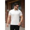 Erkek Fermuarlı Yaka Kısa Kollu Tişört