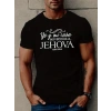 Erkek Jehova Baskılı Süprem T-shirt