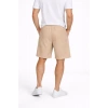 Erkek Pötikareli Şort – Beli Lastikli Bağcıklı, Cepli, Rahat Kesim Günlük Yazlık Şort - Bej