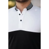 Erkek Yakalı çift Renk Kısa Kollu T-shirt