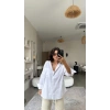 Kadın Tek Cepli Over Size Ketem Gömlek