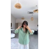Kadın Tek Cepli Over Size Ketem Gömlek