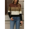 Kadın Uzun Kollu Yarı Balıkçı Yaka Triko Kazak