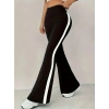 Kadın Yüksek Bel İspanyol Paçalı Yanlardan şerit Detaylı Dalgıç Tayt Pantolon