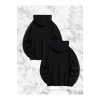 Örümcek Baskılı Sevgili Çift Kombini Kapüşonlu Sweatshirt - Hodie - Siyah