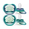 Philips Avent Ultra Air Night Karanlıkta Parlar Gece Emziği 6-18 ay Erkek SCF376/13