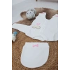 Sema Baby Pamuklu Bebek Tulum Seti 0-3 Ay - Love