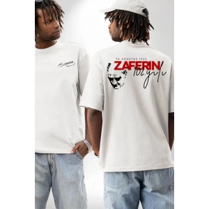 30 Ağustos Baskılı T-shirt - Beyaz