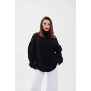 43151 TRİKO BALIKÇI SALAŞ KAZAK-SİYAH