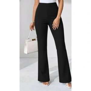 Kadın Yüksek Bel Paçaya Doğru Geniş Dalgıç Pantolon