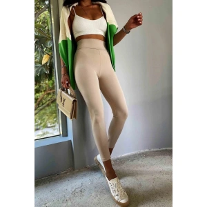 Kadın Yüksek Bel Içi şardonlu Fırsat ürün Toparlayıcı Tayt