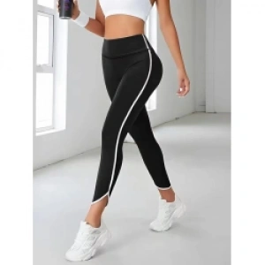 Kadın Yüksek Bel Yan şerit Detaylı Dalgıç Tayt