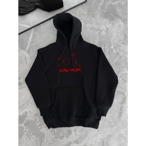 Kışlık Uzun Kol Kapüşonlu SweatShirt - Siyah