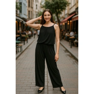 Kadın Rahat Kesim Askılı Bol Paça Sandy Kumaş Fırsat Ürün Tulum-Elbise