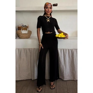 Triko Bluz Pantolon İkili Takım 10084-025