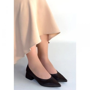 Erbilden Ferla Acı Kahve Cilt Topuklu Ayakkabı