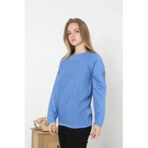 Biskilet Yaka Kolu Armalı - Mavi