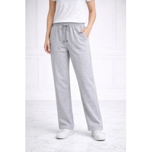 Düz Paça Beli Lastikli İpli Günlük Spor Eşofman Altı Rahat Fit - Gri