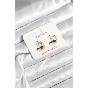 Erb 14K Gold Renk Kaplama CM Kadın Küpe