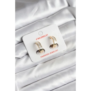 Erb 14K Gold Renk Kaplama CM Kadın Küpe