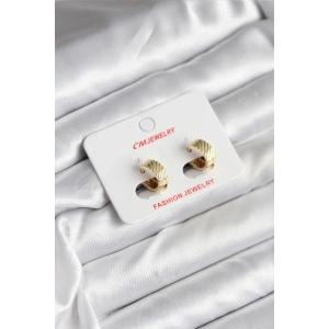 Erb 14K Gold Renk Kaplama CM Kadın Küpe