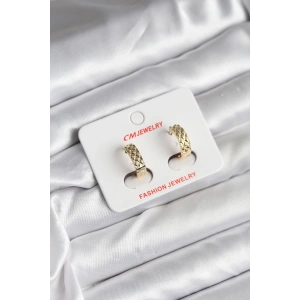 Erb 14K Gold Renk Kaplama CM Kadın Küpe