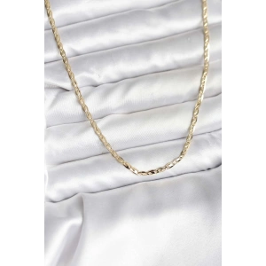 Erb 14K Gold Renk Kaplama Ezme Zincir Model CM Kadın Kolye