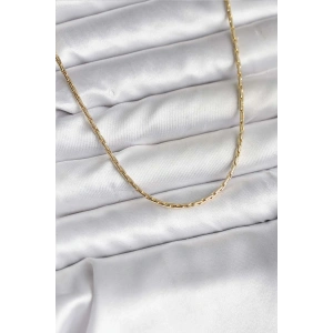 Erb 14K Gold Renk Kaplama İnce Zincir Model CM Kadın Kolye