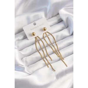 Erb 316L Çelik Altın Renk İtalyan Model Topçuk Küpe