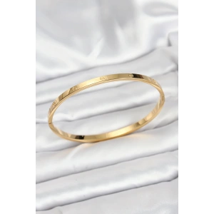 Erb 316L Çelik Gold Renk 65 Mm İnce Kadın Kelepçe Bileklik
