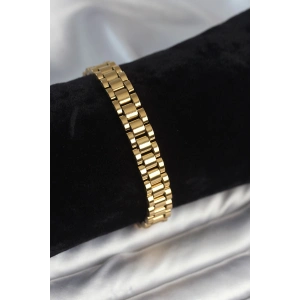 Erb 316L Çelik Gold Renk 9 Mm Kalınlık Erkek Bileklik