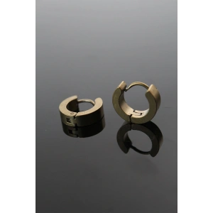 Erb 316L Çelik Gold Renk Halka Model Çift Küpe