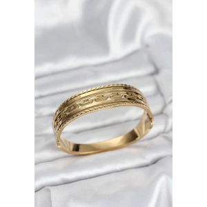 Erb 316L Çelik Gold Renk Vintage Model Kadın Kelepçe Bileklik