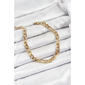 Erb 316L Çelik Gold Renk Zincir Erkek Bileklik