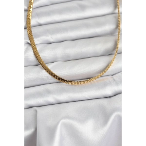 Erb 316L Çelik Gold Renk Zincir Kadın Kolye