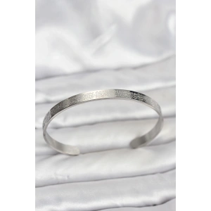 Erb 316L Çelik Gümüş Renk Ayetel Kürsi Yazılı Bileklik