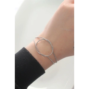 Erb 316L Çelik Gümüş Renk Düğüm Model Bileklik