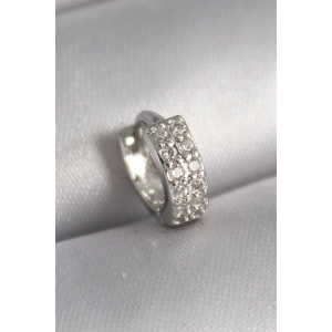 Erb 316L Çelik Gümüş Renk Zirkon Taşlı Tragus Piercing