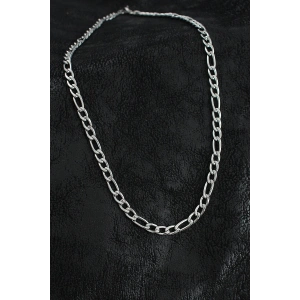 Erb 316L Çelik Kalın Figaro Zincir Model Gümüş Renk Erkek Kolye