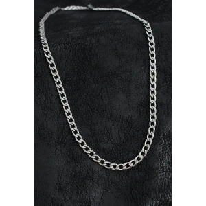 Erb 316L Çelik Kalın Klasik Zincir Model Gümüş Renk Erkek Kolye