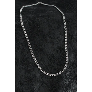 Erb 316L Çelik Klasik Zincir Model Gümüş Renk Erkek Kolye