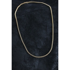 Erb 316L Çelik Örme Zincir Model Gold Renk Erkek Kolye