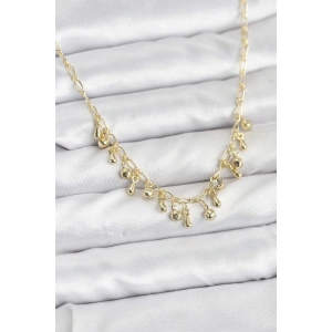 Erb 316L Çelik Zincir Gold Renk Kadın Kolye