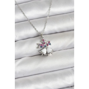 Erb 316L Çelik Zincir Gümüş Renk Chirtsmas Bell Model Yılbaşı Temalı Kadın Kolye