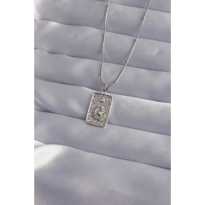 Erb 316L Çelik Zincir Gümüş Renk Lazer İşlemeli Göz Figür Tarot Kolye