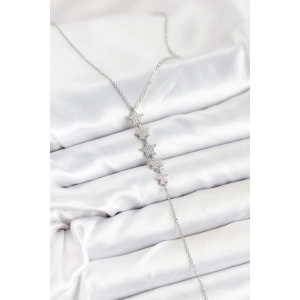 Erb 316L Çelik Zincir Gümüş Renk Yıldız Model Y Kolye