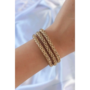 Erb Altın Renk Çoklu Kadın Bileklik